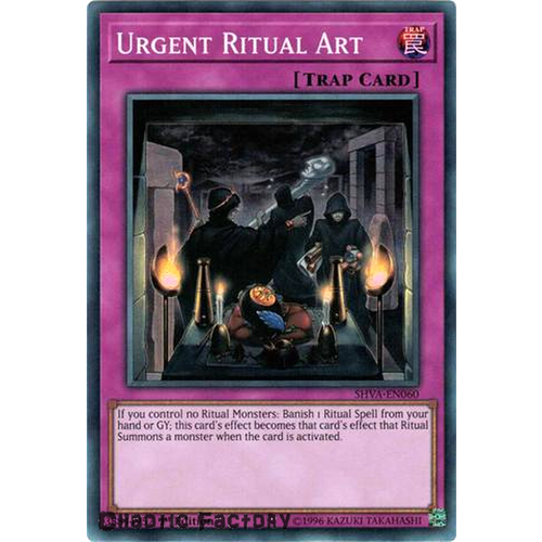 Yugioh - SHVA-EN060 - Urgent Ritual Art Super Rare 1st Edition NM 