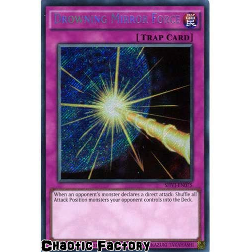 Drowning Mirror Force - SHVI-EN075 - Secret Rare 1st Edition NM