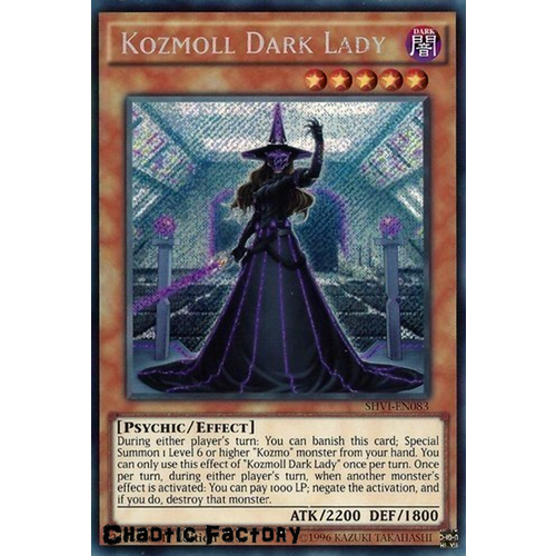 Yugioh Kozmoll Dark Lady - SHVI-EN083 - Secret Rare - 1st Edition NM