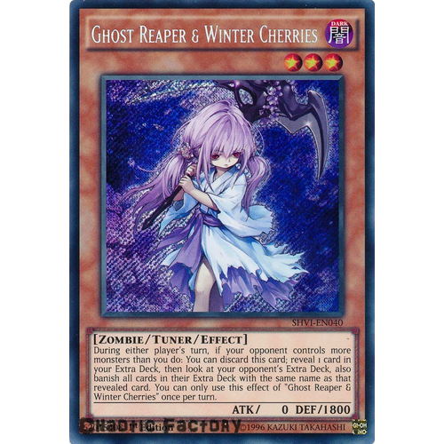 Ghost Reaper & Winter Cherries - SHVI-EN040 - Secret Rare 1st Edition NM