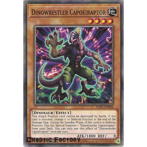 SOFU-EN006 Dinowrestler Capoeiraptor Common 1st Edition NM