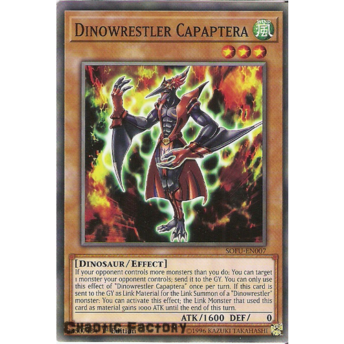 SOFU-EN007 Dinowrestler Capaptera Common 1st Edition NM