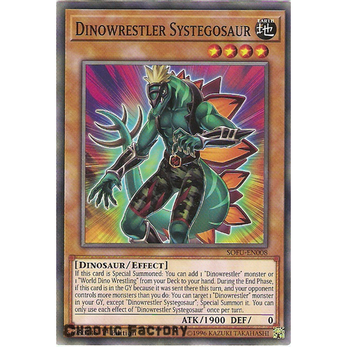 SOFU-EN008 Dinowrestler Systegosaur Common 1st Edition NM