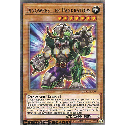 SOFU-EN009 Dinowrestler Pankratops Common 1st Edition NM