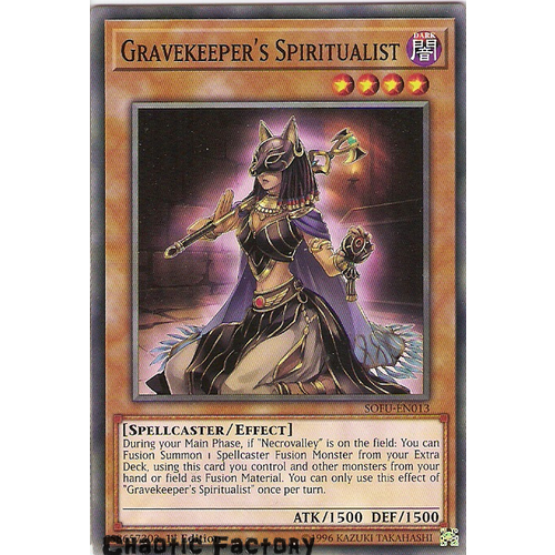 SOFU-EN013 Gravekeeper's Spiritualist Common 1st Edition NM