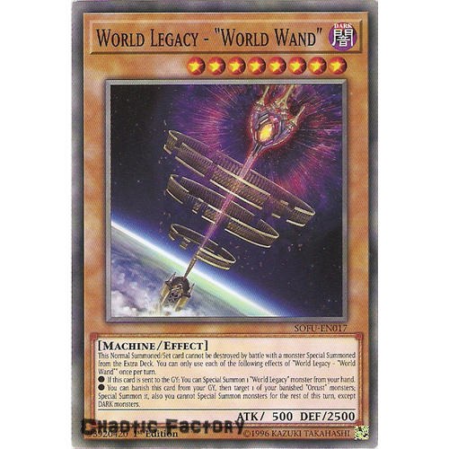 SOFU-EN017 World Legacy - World Wand Common 1st Edition NM