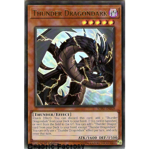 SOFU-EN019 Thunder Dragondark Ultra Rare 1st Edition NM