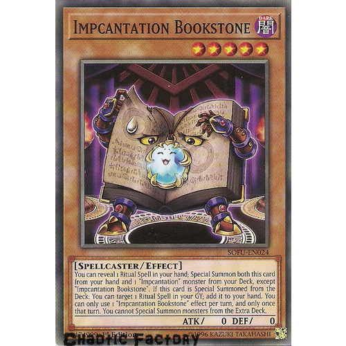 SOFU-EN024 Impcantation Bookstone Common 1st Edition NM