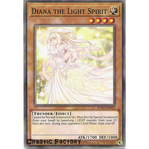 SOFU-EN027 Diana the Light Spirit Common 1st Edition NM