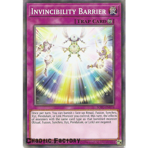 SOFU-EN076 Invicibility Barrier Common 1st Edition NM