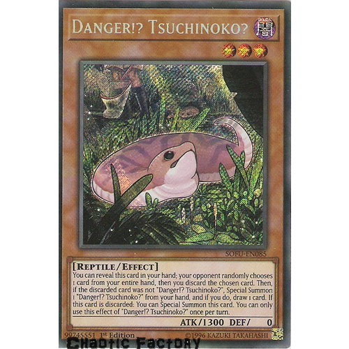 SOFU-EN085 Danger!? Tsuchinoko? Secret Rare 1st Edition NM
