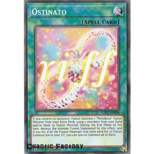 SOFU-EN098 Ostinato Common 1st Edition NM
