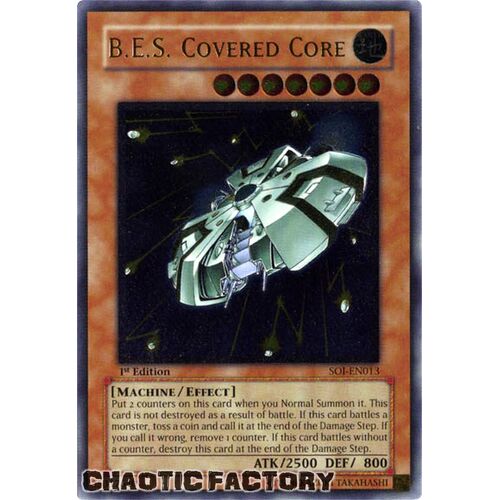 ULTIMATE RARE SOI-EN013 B.E.S. Covered Core 1st Edition NM