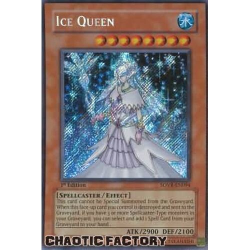 Ice Queen - SOVR-EN094 - Secret Rare 1st Edition NM