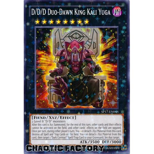 SP17-EN045 D/D/D Duo Dawn King Kali Yuga  Star Foil 1st Edition NM