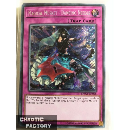 SPWA-EN026 Magical Musket - Dancing Needle Secret Rare 1st Edition NM