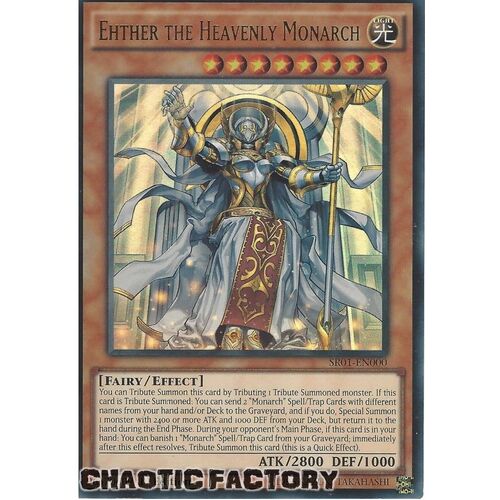 SR01-EN000 Ehther the Heavenly Monarch Ultra Rare 1st Edition NM