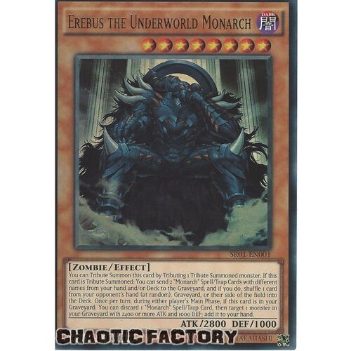 SR01-EN001 Erebus the Underworld Monarch Ultra Rare 1st Edition NM