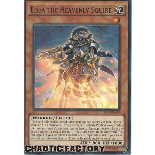 SR01-EN003 Edea the Heavenly Squire Super Rare 1st Edition NM
