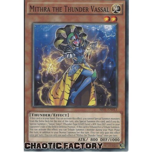 SR01-EN011 Mithra the Thunder Vassal Common 1st Edition NM