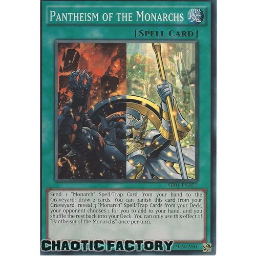 SR01-EN023 Pantheism of the Monarchs Super Rare 1st Edition NM