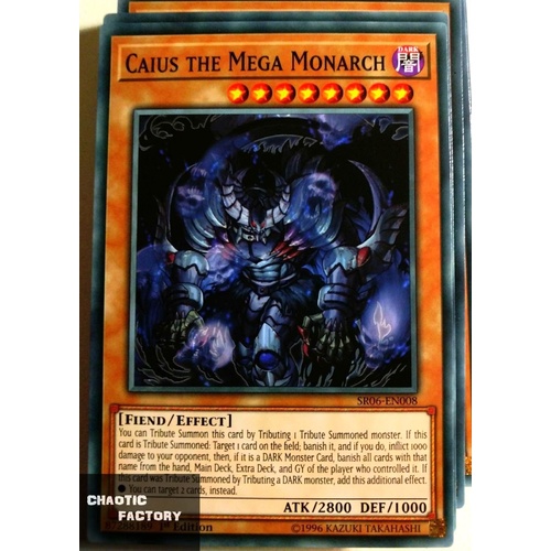 Yugioh SR06-EN008 Caius the Mega Monarch Common 1st Edition NM