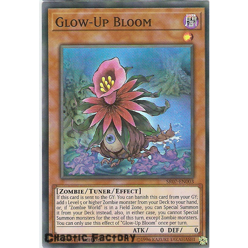 Yugioh SR07-EN003 Glow-Up Bloom Super Rare 1st Edition NM