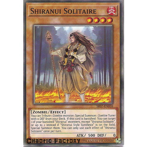 Yugioh SR07-EN018 Shiranui Solitaire Common 1st Edition NM