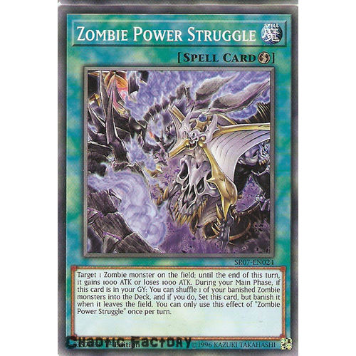 Yugioh SR07-EN024 Zombie Power Struggle Common 1st Edition NM