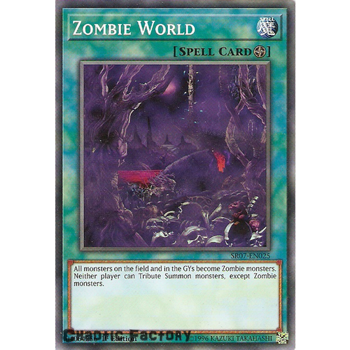 Yugioh SR07-EN025 Zombie World Common 1st Edition NM
