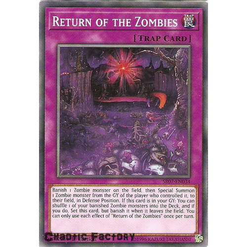 Yugioh SR07-EN034 Return of Zombie Common 1st Edition NM