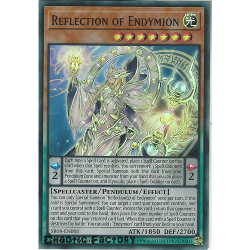 Yugioh SR08-EN002 Reflection of Endymion Super Rare 1st Edition NM