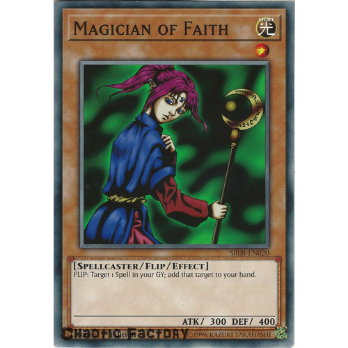 Yugioh SR08-EN020 Magician of Faith Common 1st Edition NM
