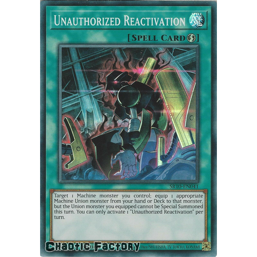 SR10-EN041 Unauthorized Reactivation Super Rare 1st Edition NM
