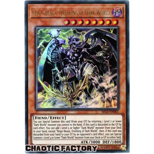 SR13-EN001 Reign-Beaux, Overking of Dark World Ultra Rare 1st Edition NM