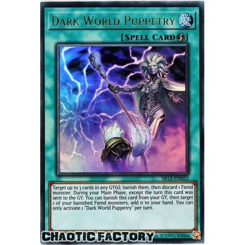 SR13-EN025 Dark World Puppetry Ultra Rare 1st Edition NM