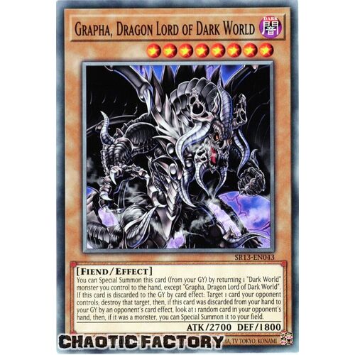 SR13-EN043 Grapha, Dragon Lord of Dark World Common 1st Edition NM