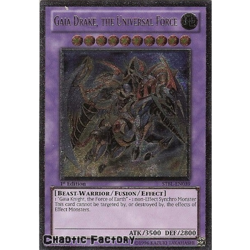 Ultimate Rare - Gaia Drake, the Universal Force - STBL-EN039 1st Edition NM
