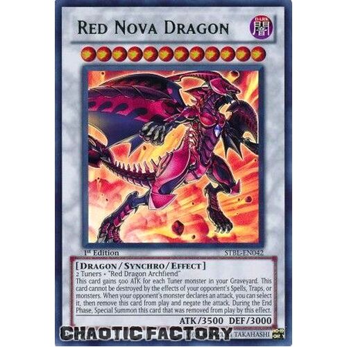 STBL-EN042 Red Nova Dragon Ultra Rare 1st Edition NM