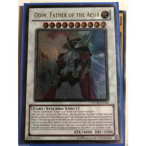 Odin, Father Of Aesir STOR-EN040 Ultimate Rare Unlimited Edition NM