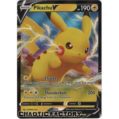 Pikachu V - SWSH061 - Promo NM