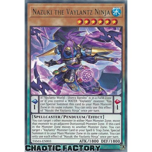 TAMA-EN003 Nazuki the Vaylantz Ninja Rare 1st Edition NM