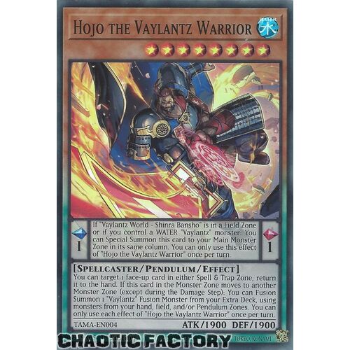 TAMA-EN004 Hojo the Vaylantz Warrior Super Rare 1st Edition NM