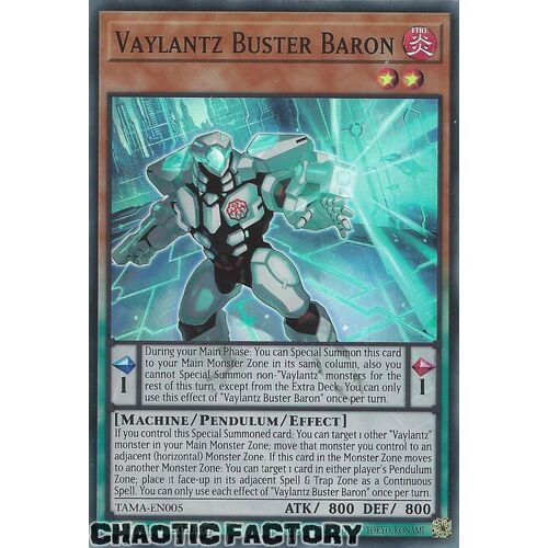 TAMA-EN005 Vaylantz Buster Baron Super Rare 1st Edition NM