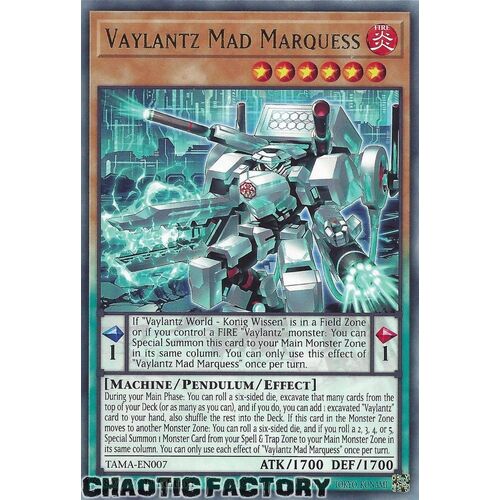 TAMA-EN007 Vaylantz Mad Marquess Rare 1st Edition NM