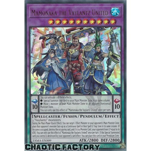 TAMA-EN009 Mamonaka the Vaylantz United Ultra Rare 1st Edition NM