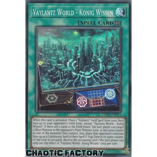 TAMA-EN013 Vaylantz World - Konig Wissen Super Rare 1st Edition NM