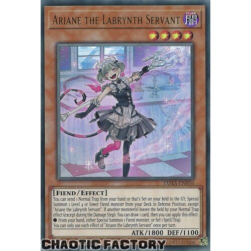 TAMA-EN016 Ariane the Labrynth Servant Ultra Rare 1st Edition NM