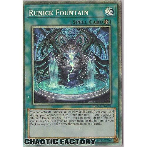 Collectors Rare TAMA-EN027 Runick Fountain 1st Edition NM