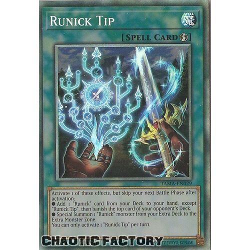 COLLECTORS RARE TAMA-EN029 Runick Tip 1st Edition NM